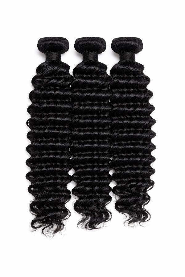 body wave raw hair bundles with soft flowing waves and full volume