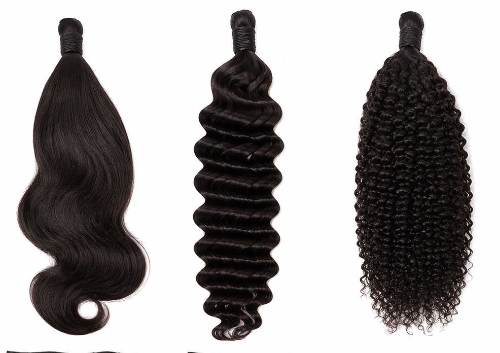 Raw Virgin Ponytails & Clip-Ins (100g)