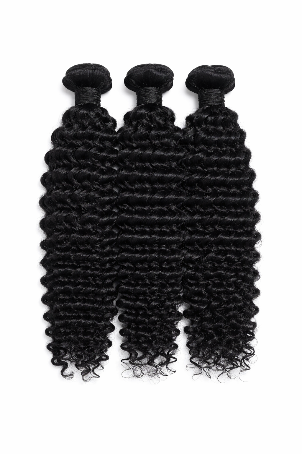 burmese curl raw hair bundles with defined curls and thick volume