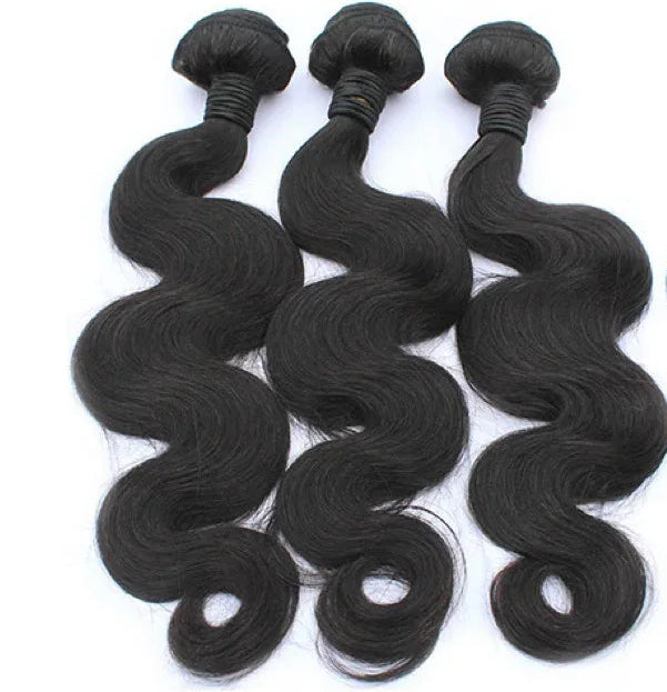 K R Raw Hair Slay Bubote human hair bundles with soft texture, full volume, and premium raw hair quality