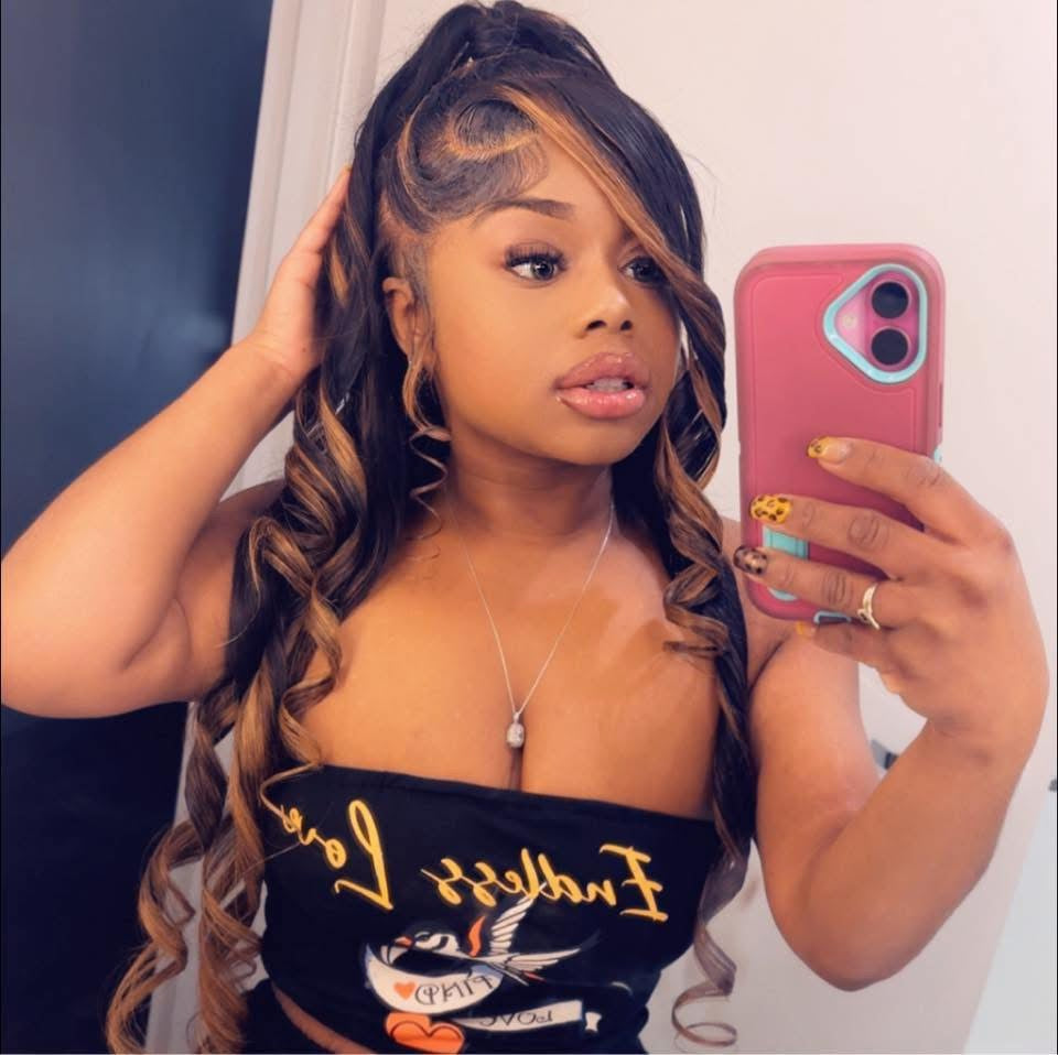 Close-up of K R Raw Hair HD lace frontal with natural hairline and seamless blend